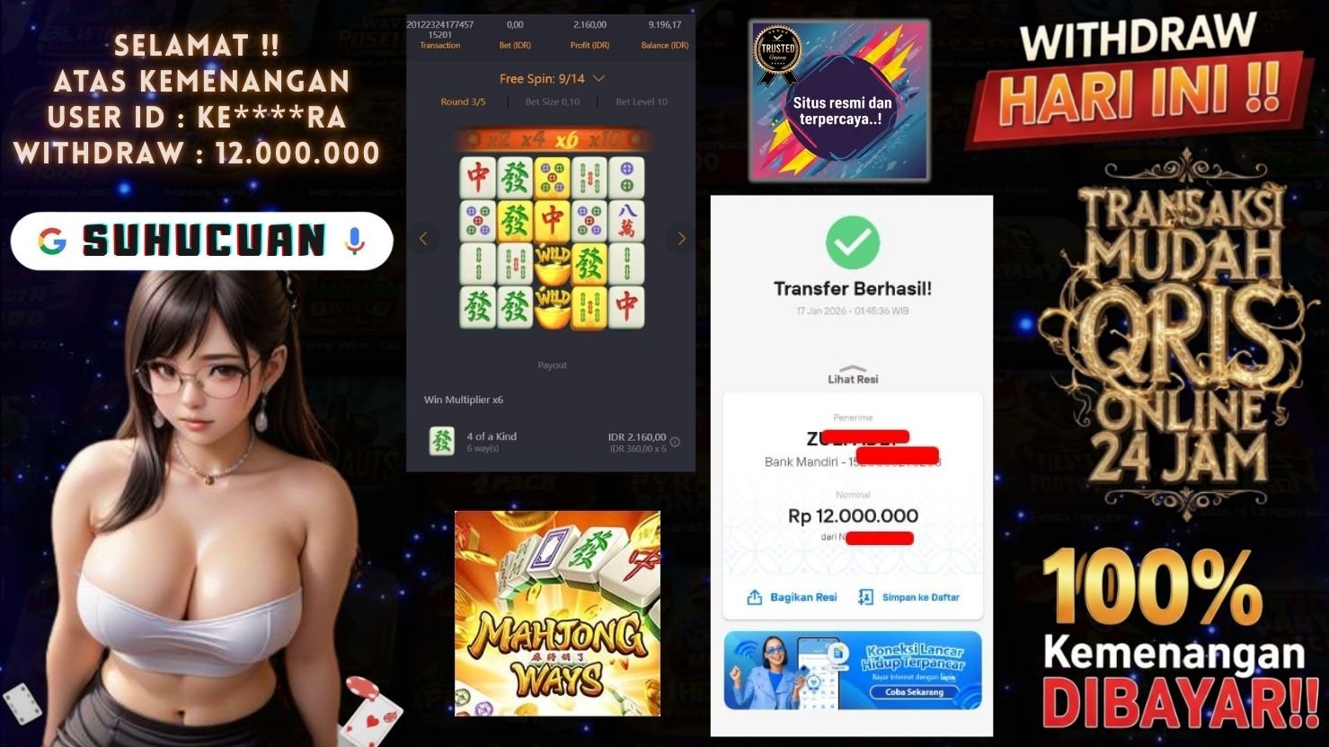 SUHUCUAN JACKPOT SLOT MAHJONG WAYS 